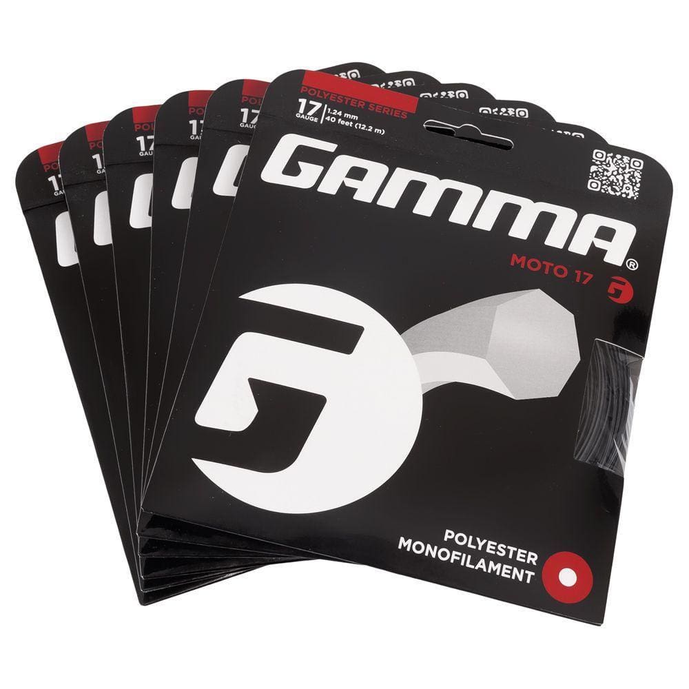 Corda Gamma Moto 17L 1.24mm Preta - Pack com 06 Unidades