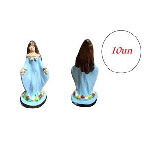 Imagem Iemanja Escultura Gesso Estatua 10 Cm Kit 10Un