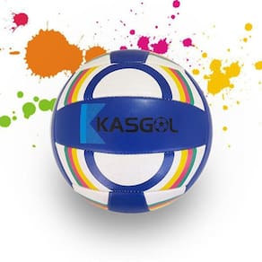 Bola De Vôlei Quadra/Praia Tamanho Padrão - Azul Colorida