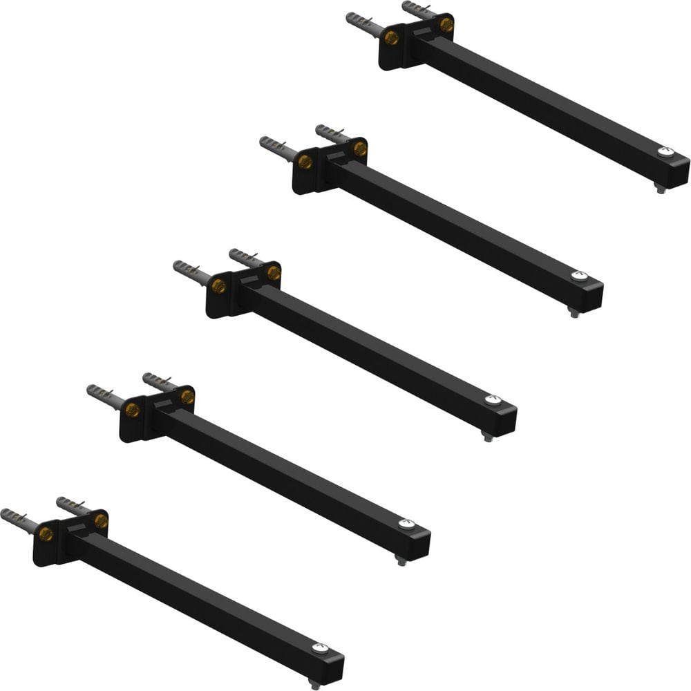 05 SUPORTES REFLETOR BASE RETA BRAÇO 80 cm 5 Cjts