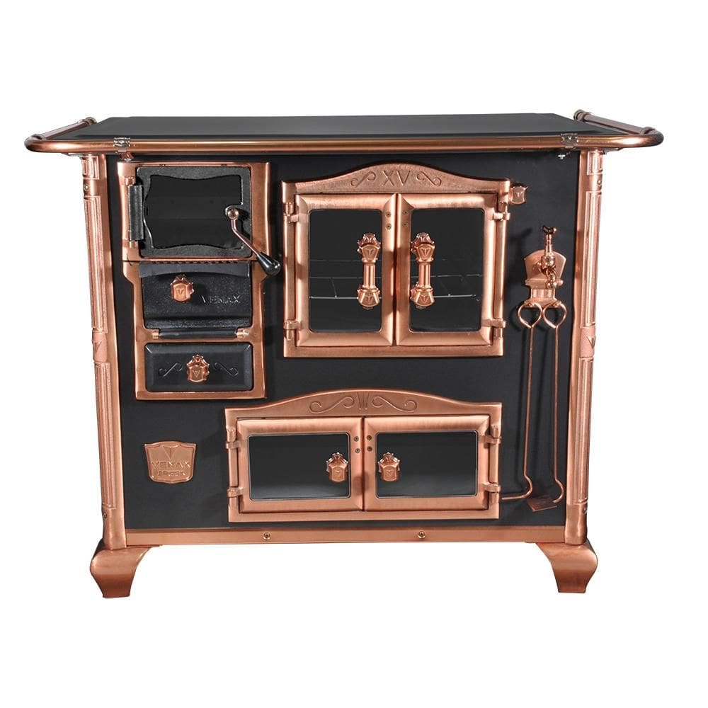 Fogao a Lenha Venax n 2 Princess Preto Rose Gold