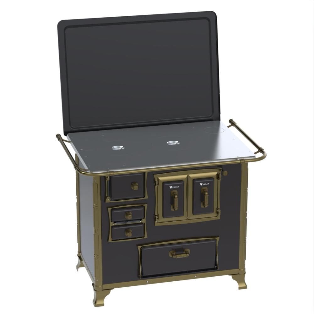 Fogao a Lenha Venax n 2 Renaissance Chapa de Aluminio Preto