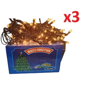 Kit 3 Caixas C/100 Micro Lâmpadas Pisca Pisca De 4,15 Metros