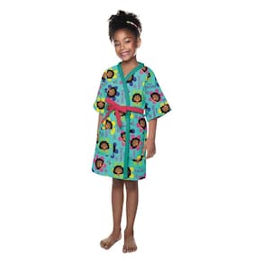 Roupão Aveludado Infantil Quimono Estampado Encanto G