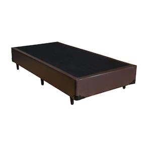 Cama Box Solteiro 88 Bello Box - Tecido Sintético Marrom