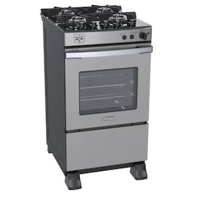 Fogao 4 Bocas Venax Gaudi Vetro Vitreo Inox Gas Glp