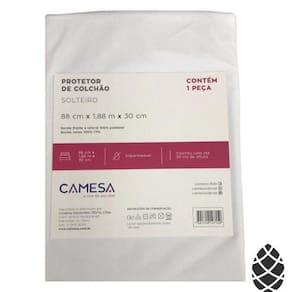 Protetor Colchão Solteiro Camesa Malha Impermeável 90X190X30