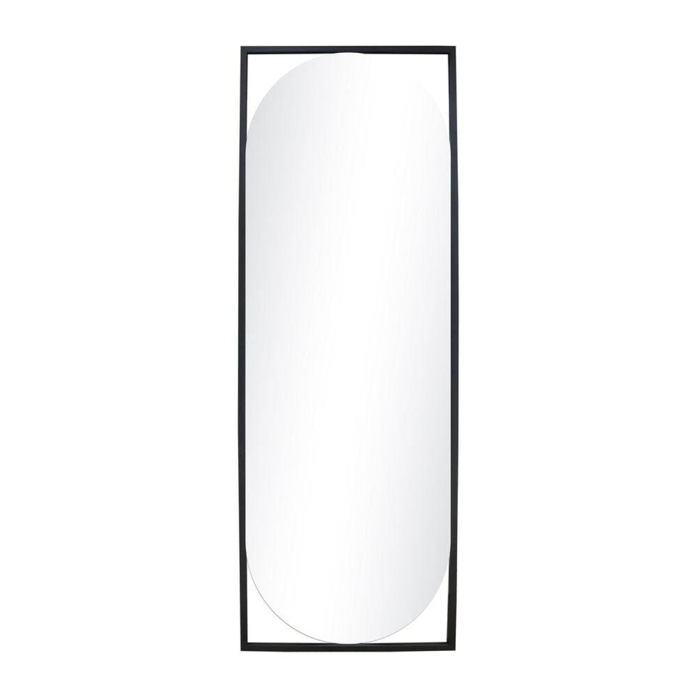 Espelho Decorativo Float 123x43cm Oblongo Preto