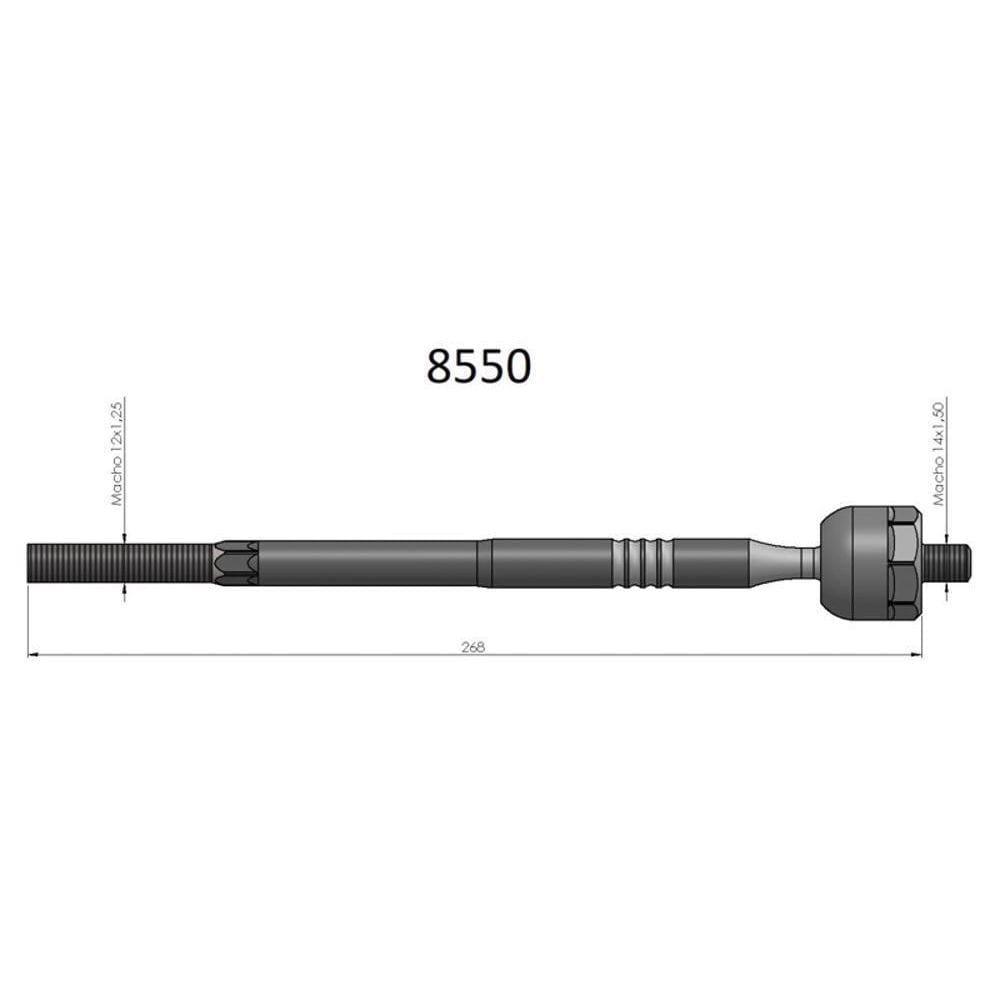 Barra Axial Etios Sedan Bortec Ba8550