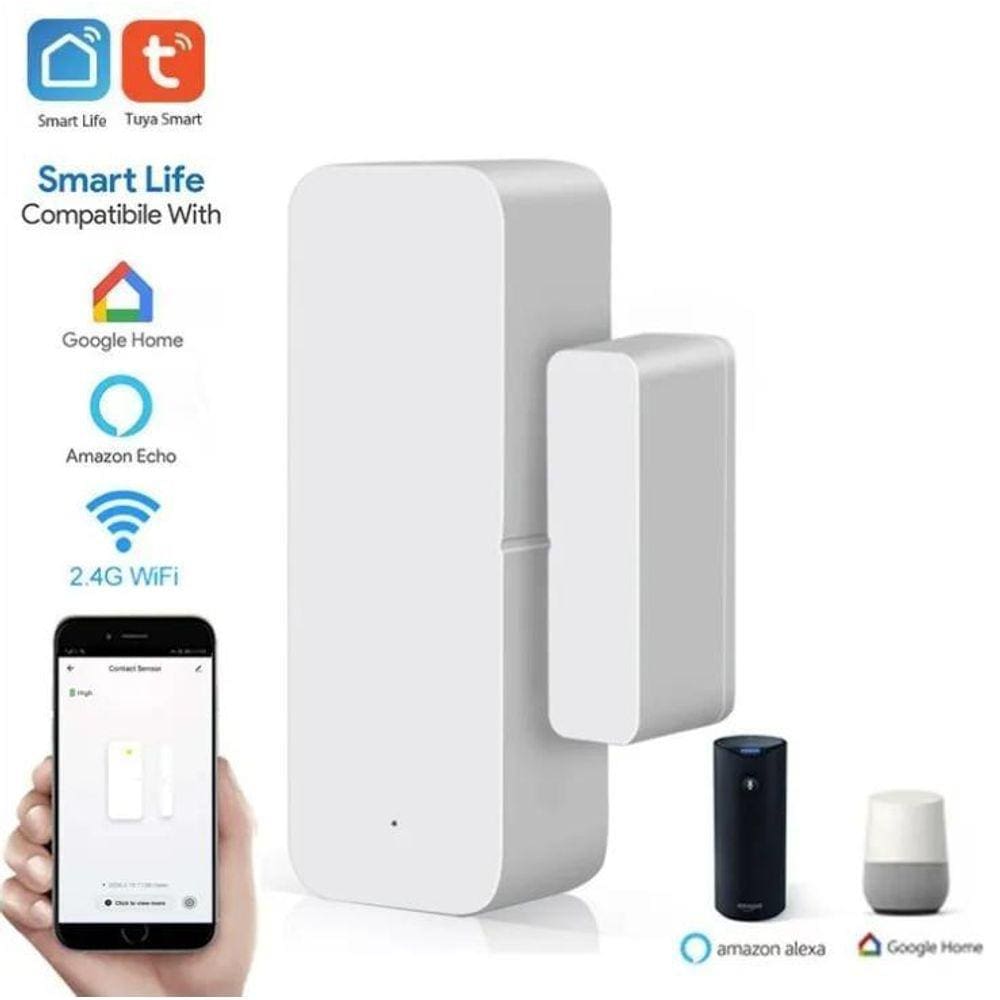 Sensor De Portas Janelas Wifi Alexa Google Smartlife