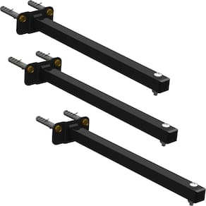 03 SUPORTES REFLETOR BASE RETA BRAÇO 100 cm 3 cjts