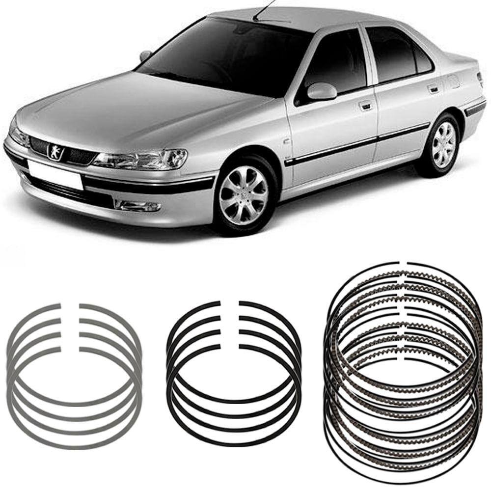 Jogo Anel Segmento Std Peugeot 406 2.0 99 A 2003 Metal Leve
