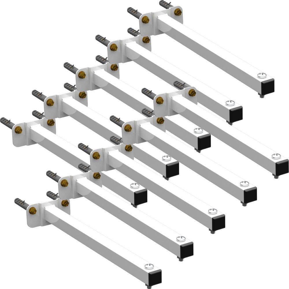 10 SUPORTES REFLETOR BASE RETA BRAÇO 100 cm 10 Cjts