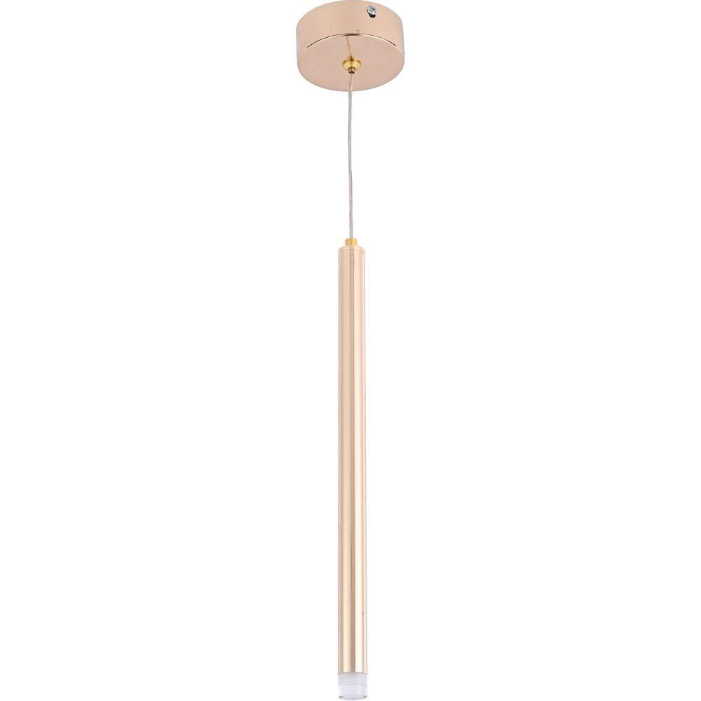 Pendente Aaron 35Cm 1,5Mt De Cabo |Dourado E Acrílico Transp