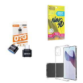 Kit Usb P Tipo C + Capa Motorola Edge30 Fusion + Película 9D