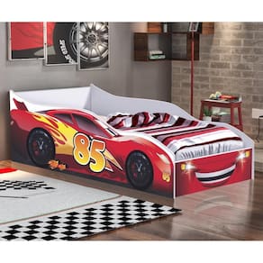 Cama Infantil Carro Vermelho/Branco
