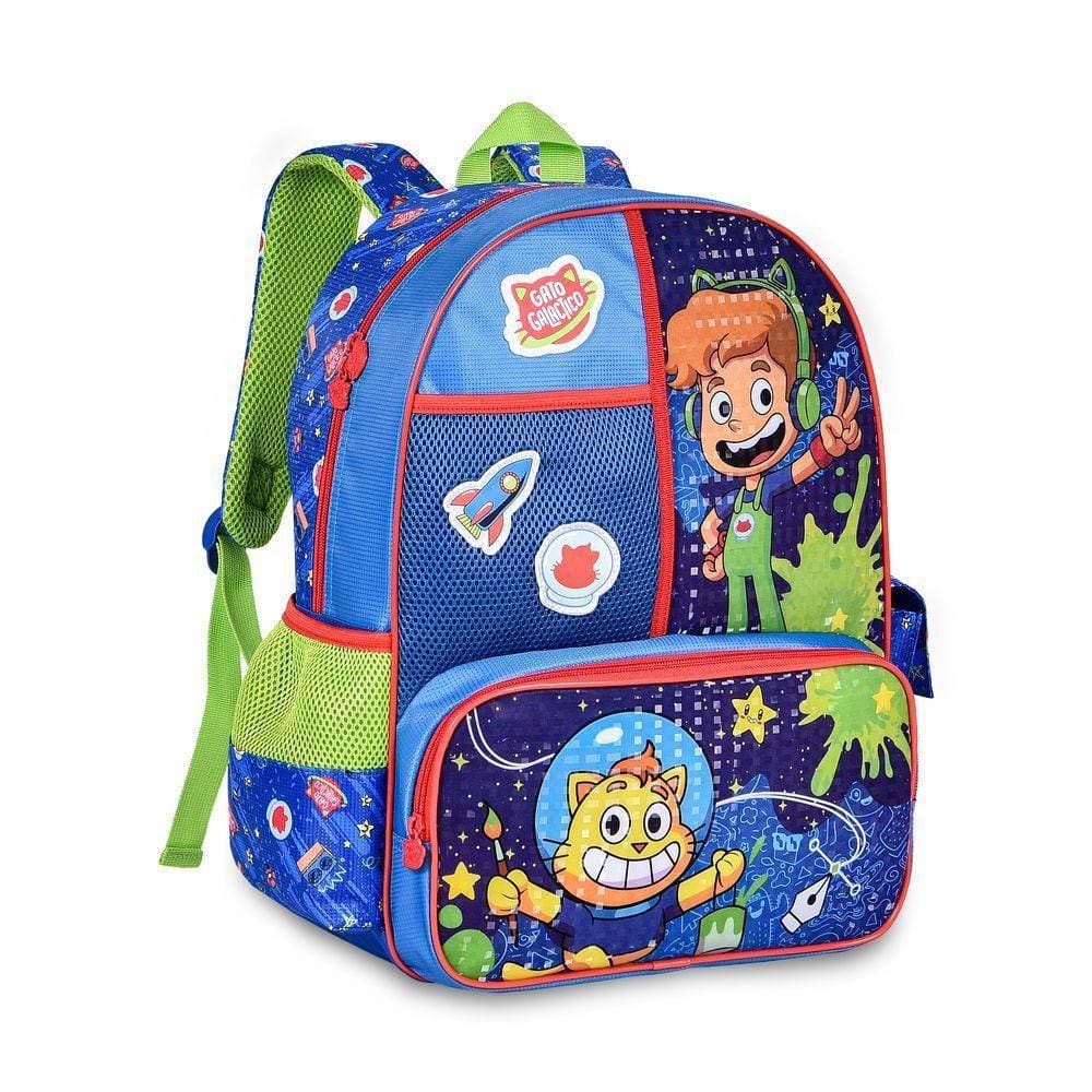 MOCHILA DE COSTA INFANTIL GATO GALÁCTICO GG3306J