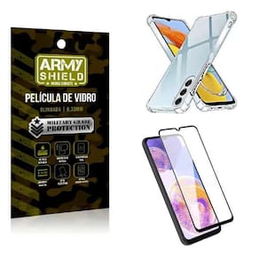 Kit Capinha Anti Shock Samsung M14 5G 6.6 + Película 3D