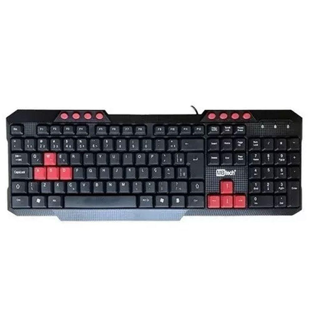 Teclado Padrão Usb Shortcut K5 Mb54155 Mbtech Abnt2 Windows