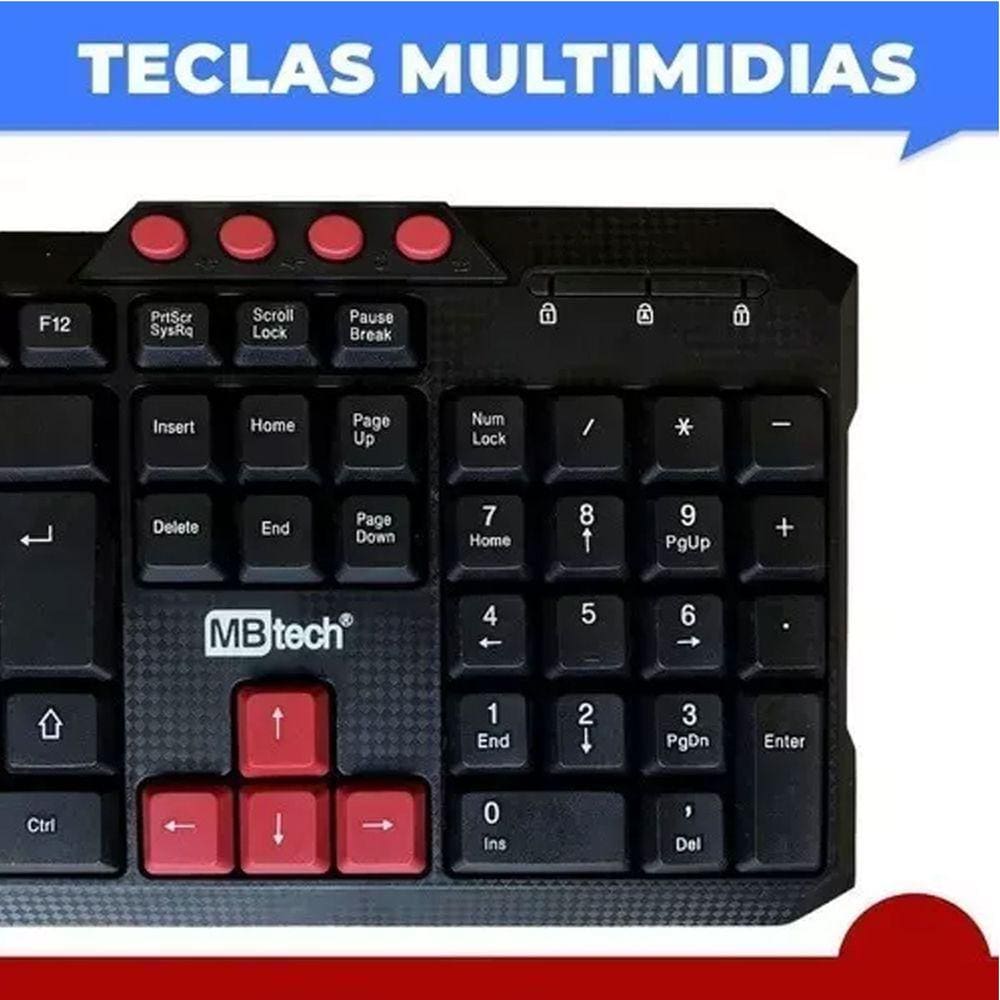 Teclado Padrão Usb Shortcut K5 Mb54155 | Casas Bahia