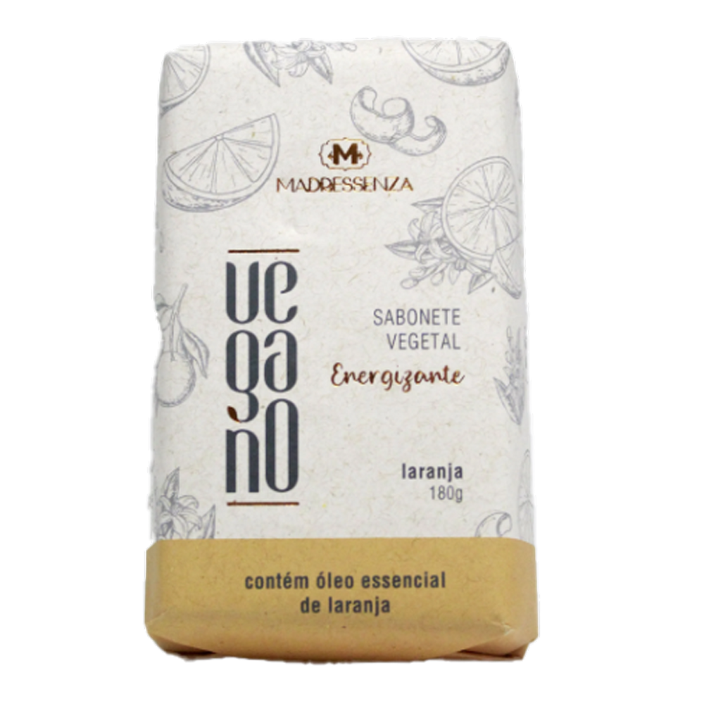 Sabonete em Barra Vegano Laranja Madressenza 180g