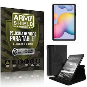 Capa Giratória + Película De Vidro Galaxy Tab S6 Lite 10.4`