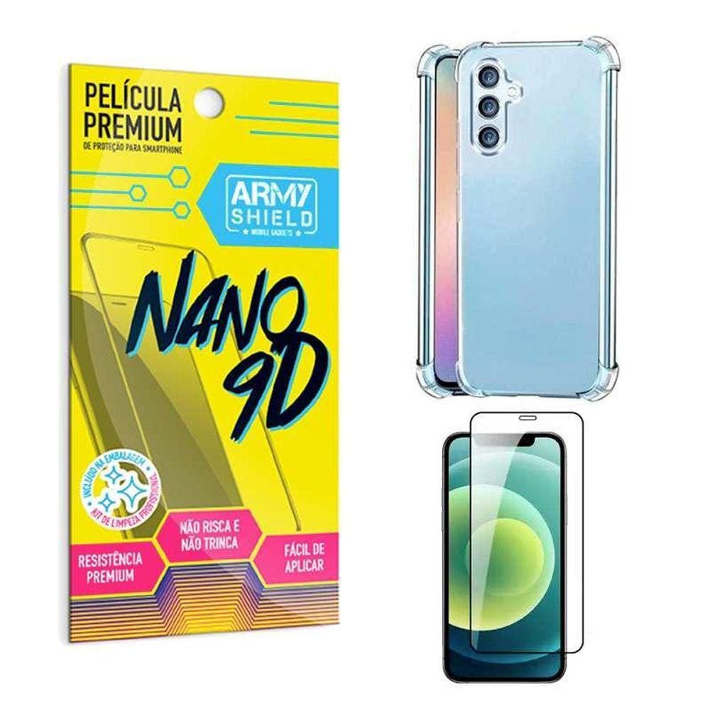 Kit Capa Anti Shock Samsung A34 + Película Indestrutivel 9D