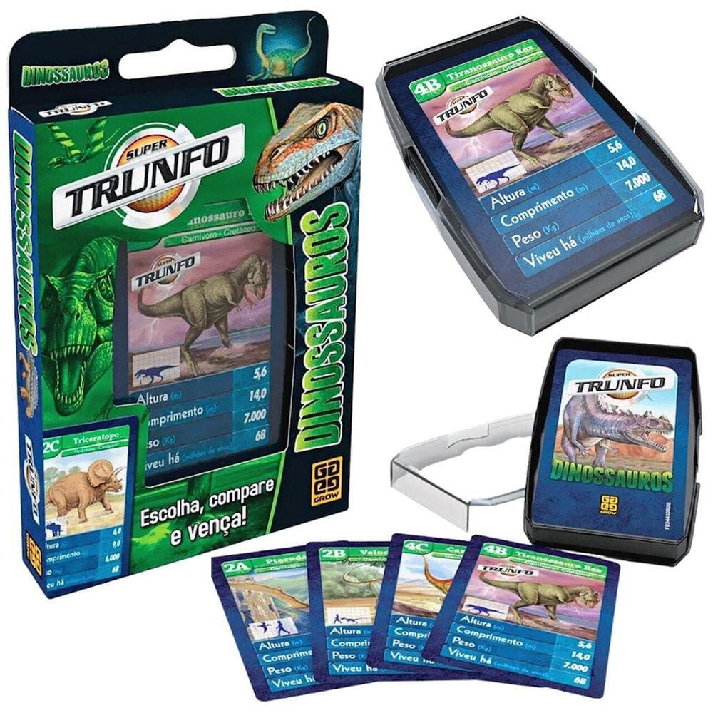 Jogo De Cartas Super Trunfo Dinossauros 1 - Grow 01402