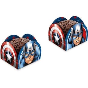 Porta Forminha Capitão América Com 50 Unidades