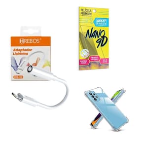 Capinha Motorola G535G + Adaptador P2 P Tipo C + Película 9D
