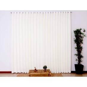 Cortina Para Sala Ou Quarto Voil Flame 3,00 Branca