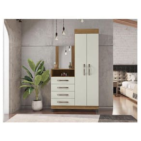 Cômoda Lion Ambiente 4 Gavetas e 2 Portas Freijó Cinza Cristal - Móveis Leão