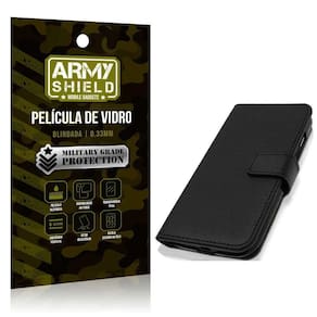 Capa Flip Carteira Samsung E22 + Película 3D - Armyshield