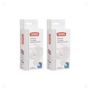 Kit 4 Refil Canudo Garrafa Thermos F401 Infantil Funtainer 355ml