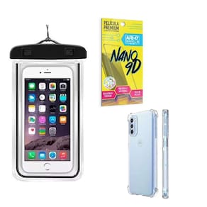 Capinha Moto G41 + Capa A Prova Dágua + Película Nano 9D