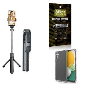 Kit Tripé De Selfie + Capinha Samsung A13 5G + Película 3D
