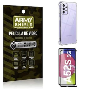 Capinha Samsung A52 S 5G Anti Shock + Película De Vidro 3D