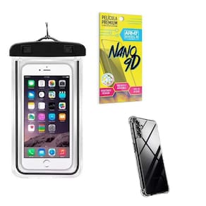 Capinha Samsung A04 S + Capa Prova Dágua + Película Nano 9D