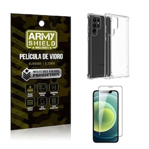 Capinha Samsung S23 Ultra Anti Shock + Película De Vidro 3D