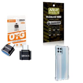 Kit Usb Para Tipo C + Capinha Motorola G100 + Película 3D