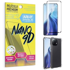 Capinha Mi 11 Lite Anti Shock + Película Nano Cerâmica 9D
