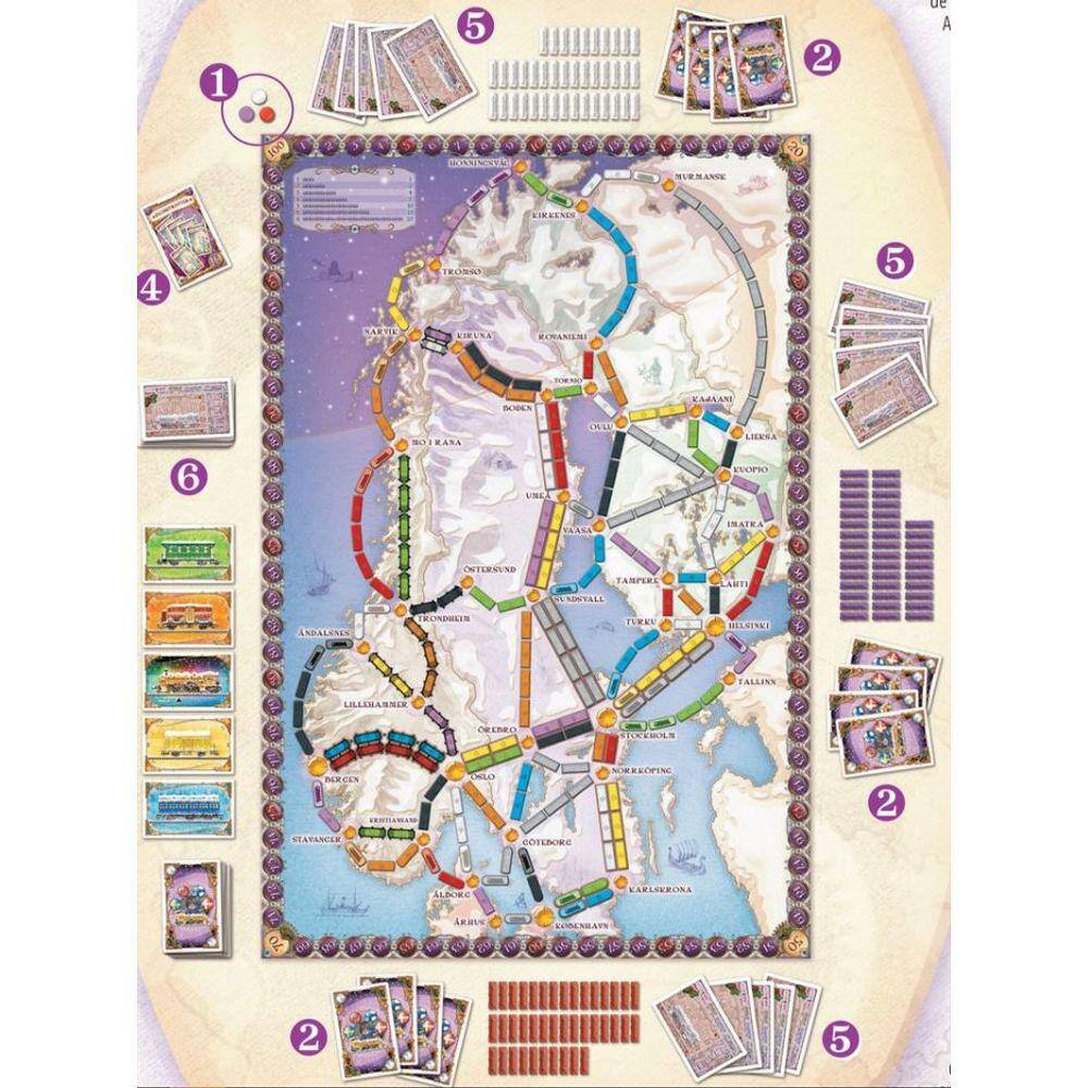 Ticket to Ride Países Nórdicos | Casas Bahia