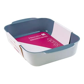 Assadeira Trevessa Hercules Retangular Branca Antiaderente Ceramico 35X24cm 5,4L