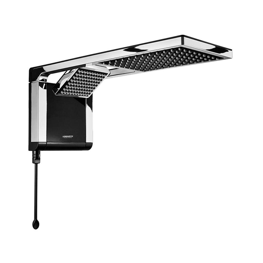 Chuveiro Lorenzetti Acqua Duo Preto Cromado 7800W
