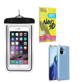 Capinha Mi 11 Lite + Capa A Prova Dágua + Película Nano 9D