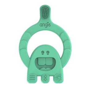 Dental Baby Mordedor Com Cerdas Escova Massagem Angie Verde