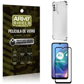 Capinha Moto G10 Anti Shock + Película De Vidro 3D