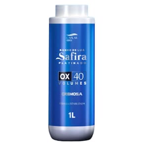 Ox Cremosa Safira Platinado 40 Volumes 1Lt - CAPILAR ESSÊNCIA