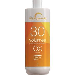 Ox Cremosa 30 Volumes Lual Banho Dourado 1Lt - CAPILAR ESSÊNCIA