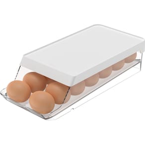 Organizador Porta Ovos P/ 14un Geladeira Cozinha Roll Clear Fresh Ou